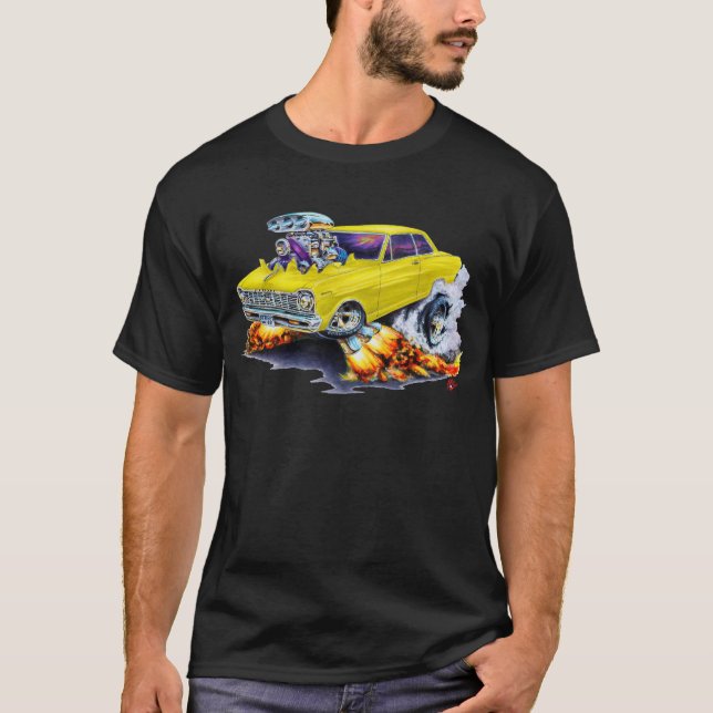 Camiseta Carro 1962-65 amarelo da nova (Frente)