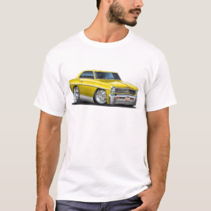 Camiseta Carro 1966-67 amarelo da nova