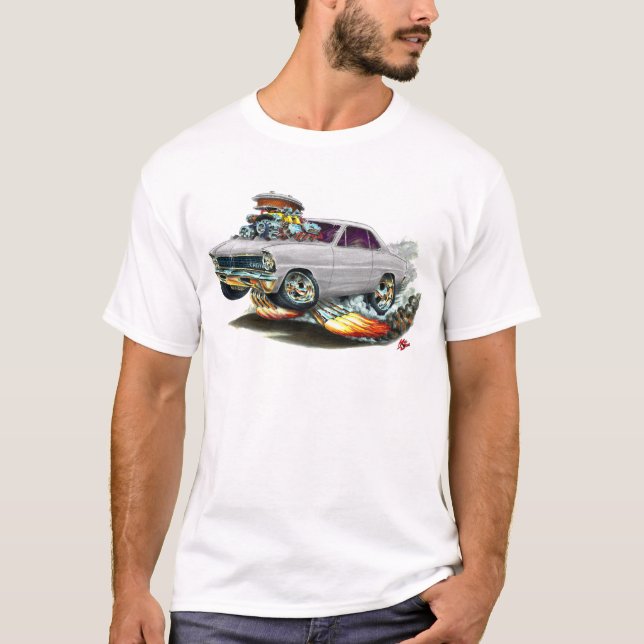 Camiseta Carro 1966-67 do branco da nova (Frente)