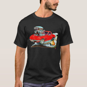Camiseta Carro 1966-67 do vermelho de Corveta