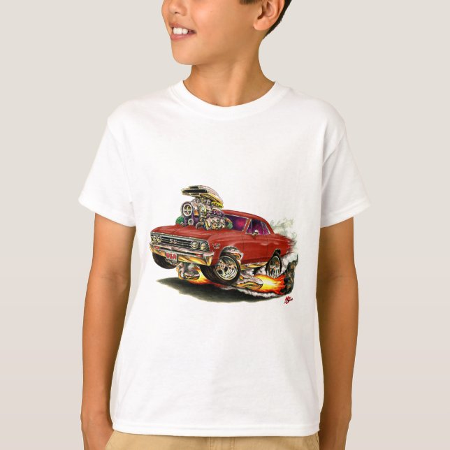 Camiseta Carro 1967 marrom de Chevelle (Frente)