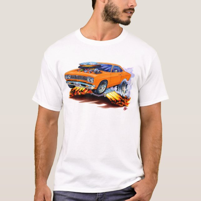 Camiseta Carro 1968-69 da laranja do Roadrunner (Frente)