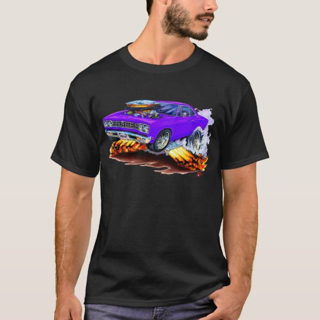 Camiseta Carro 1968-69 do roxo do Roadrunner (Frente)
