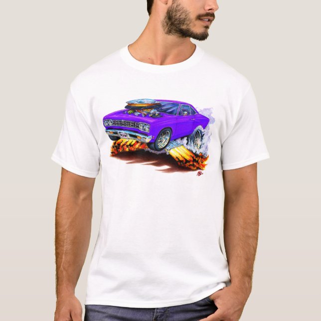 Camiseta Carro 1968-69 do roxo do Roadrunner (Frente)