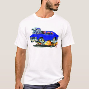 Camiseta Carro 1968-70 do azul da nova