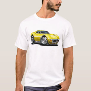 Camiseta Carro 1968-72 amarelo de Corveta