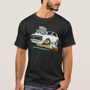 Camiseta Carro 1968 Branco-Preto de Camaro