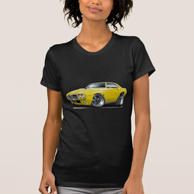 Camiseta Carro 1969 amarelo de Firebird (Frente)