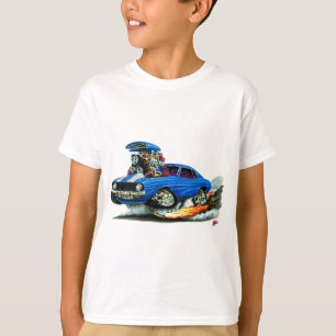 Camiseta Carro 1969 Azul-Branco de Camaro SS