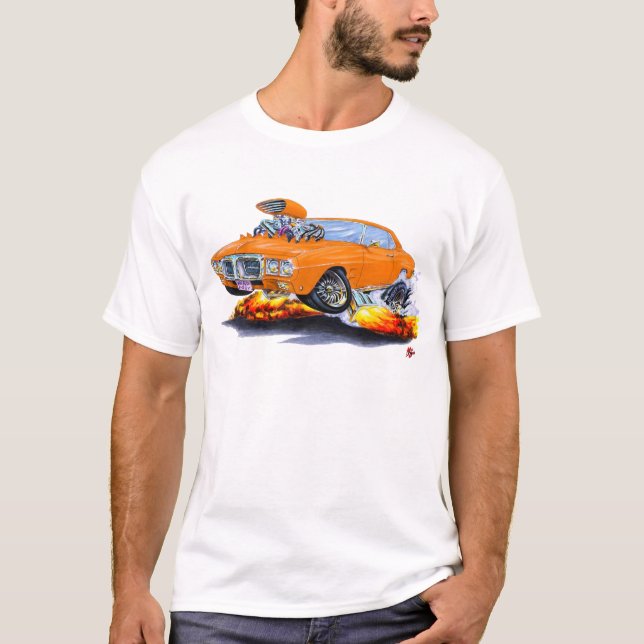Camiseta Carro 1969 da laranja de Firebird (Frente)