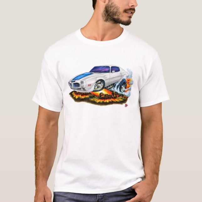 Camiseta Carro 1970-72 do branco do transporte Am (Frente)