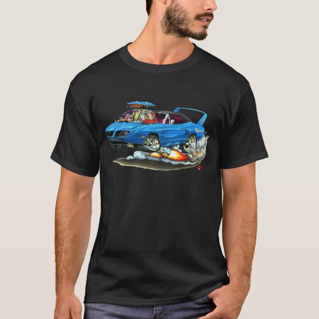 Camiseta Carro 1970 do azul de Superbird (Frente)