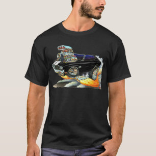 Camiseta Carro 1970 Preto-Branco de Chevelle