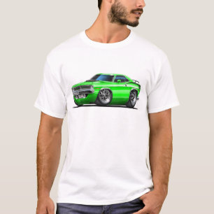 Camiseta Carro 1970 verde de Plymouth Cuda