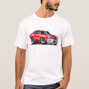 Camiseta Carro 1970 Vermelho-Preto de Chevelle