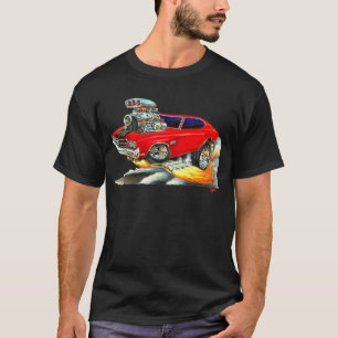 Camiseta Carro 1970 Vermelho-Preto de Chevelle