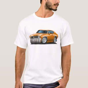 Camiseta Carro 1971-72 da laranja de Chevelle