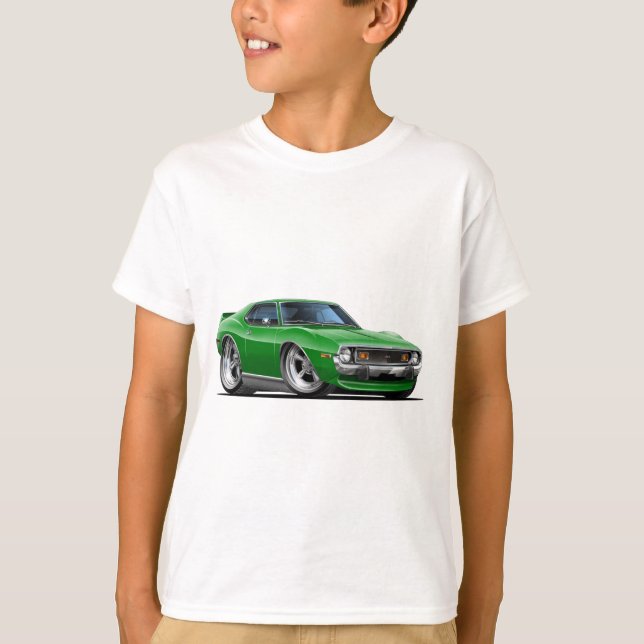 Camiseta Carro 1971-72 verde do dardo (Frente)