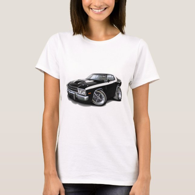 Camiseta Carro 1973-74 Preto-Branco do Roadrunner (Frente)