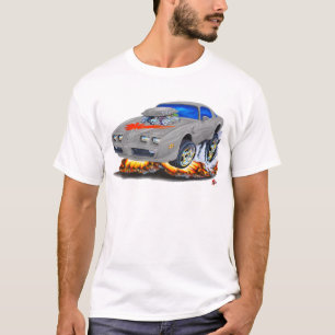 Camiseta Carro 1979-81 Cinzento-Vermelho do transporte Am
