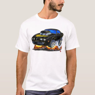 Camiseta Carro 1979-81 do Preto-Ouro do transporte Am