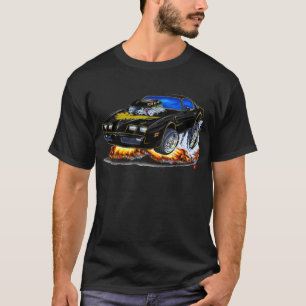 Camiseta Carro 1979-81 do Preto-Ouro do transporte Am