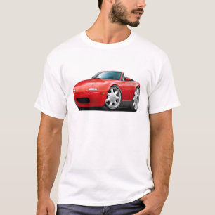 Camiseta Carro 1990-98 do vermelho de Miata