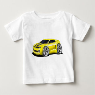 Camiseta Carro 2010-11 Amarelo-Preto de Camaro