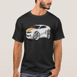 Camiseta Carro 2010-11 Branco-Alaranjado de Camaro