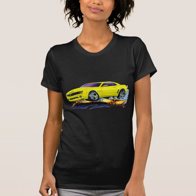 Camiseta Carro 2010 amarelo de Camaro (Frente)