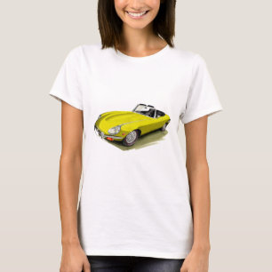 Camiseta Carro amarelo de Jaguar XKE