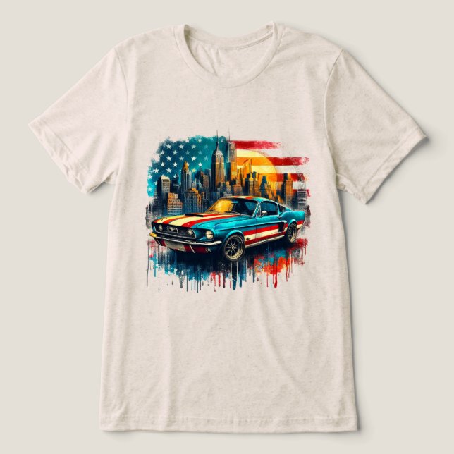 Camiseta carro americano (Design frontal)