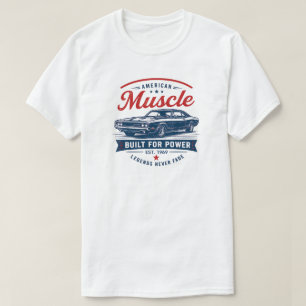 Camiseta Carro Americano Clássico Personalizado