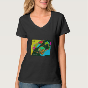 Camiseta Carro Antigo Abstrato Obra de Arte Original