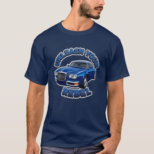 Camiseta Carro Antigo Azul (Frente)