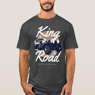 Camiseta Carro antigo rei da tipografia da estrada 