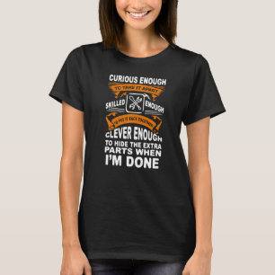 Camiseta Carro Automático Curioso E Inteligente, Engraçado,