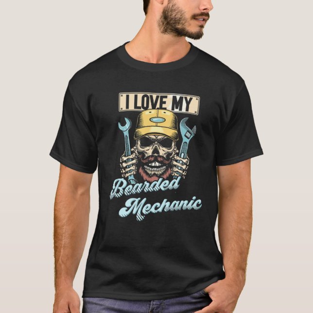 Camiseta Carro Automático Mecânico De Cara De Carro Eu Amo  (Frente)