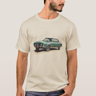 Camiseta Carro Azul Vintage
