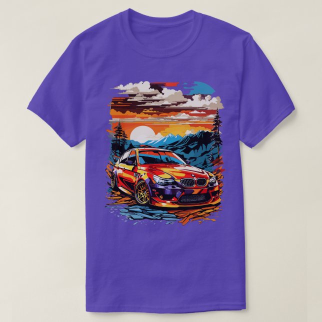 Camiseta Carro BMW E60 (Frente do Design)