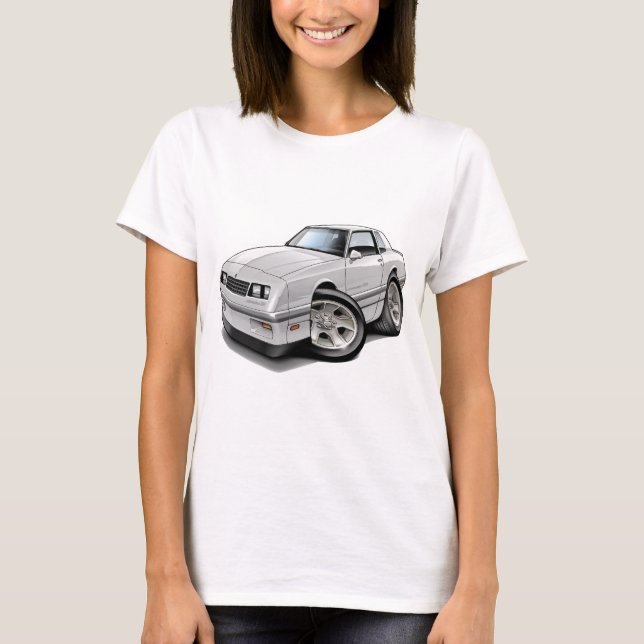 Camiseta Carro Branco-Cinzento de Monte 1983-88 - de Carlo (Frente)