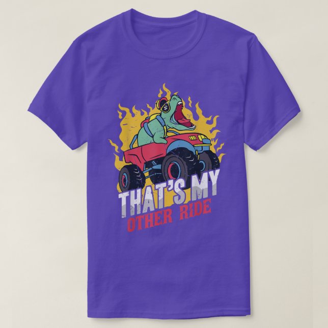 Camiseta Carro-Caminhão Monster E Dino - Pickup Engine Dist (Frente do Design)
