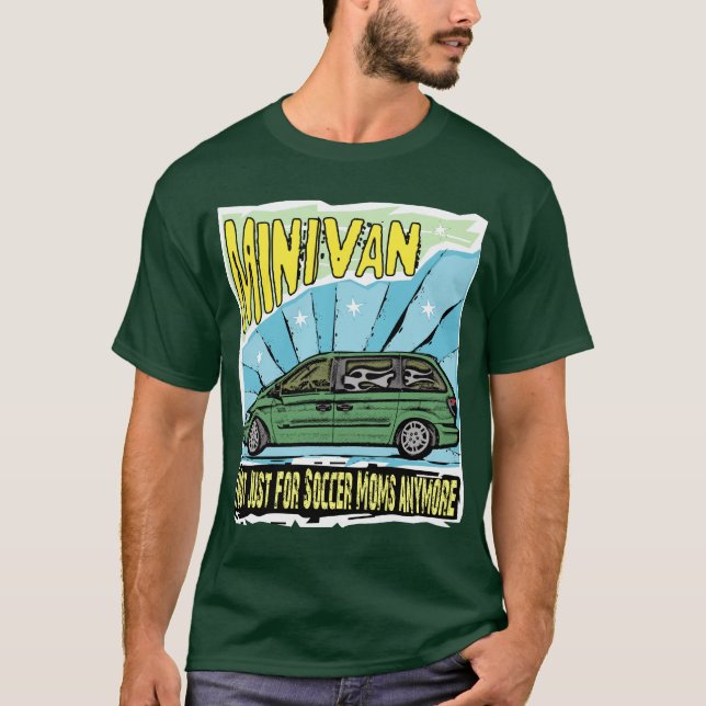 Camiseta Carro: Carrinha não apenas para mães do futebol (Frente)