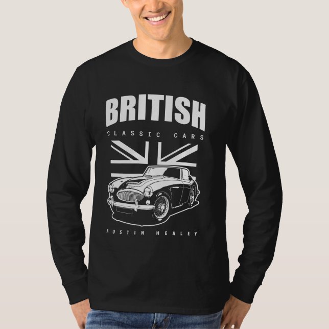 Camiseta Carro Clássico Britânico Austin Healey (Frente)