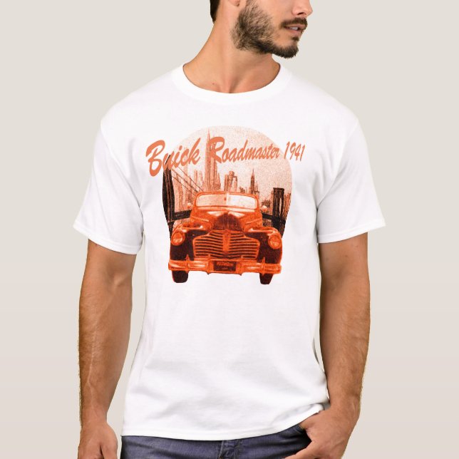 Camiseta Carro clássico Buick Roadmaster 1941 (Frente)