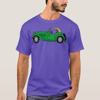 Camiseta Carro Clássico de Corrida Britânica MGTD MG TD