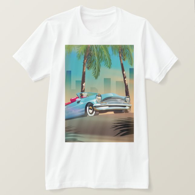 Camiseta Carro Clássico Retrô (Frente do Design)