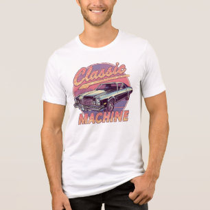 Camiseta Carro Clássico Vintage "Máquina Clássica" dos Anos