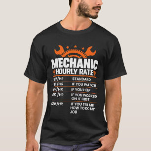 Camiseta Carro-Colaborador Mecânico De Taxa Horária