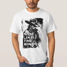 Camiseta Carro Como O Vento Enrugado Vinha Selvagem Oeste
